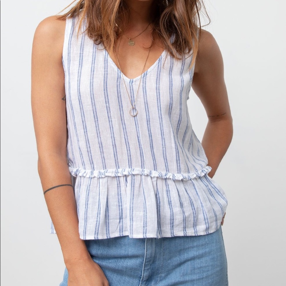 NWT Rails Mira Marine Stripe Top